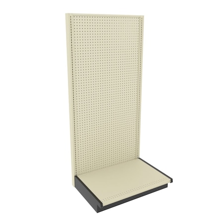 Lozier Gondola Wall Display Starter, Platinum Off-White, 36W x 78H x 25D P315U-ST